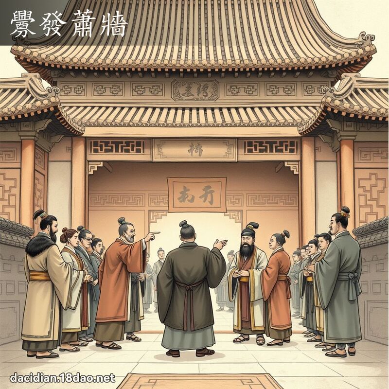 衅发萧墙 - 国语大辞典配图
