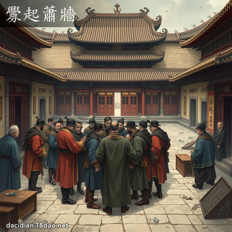 衅起萧墙 - 国语大辞典配图
