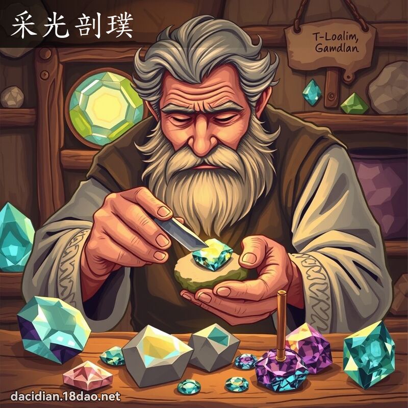 采光剖璞 - 國語大辭典配圖