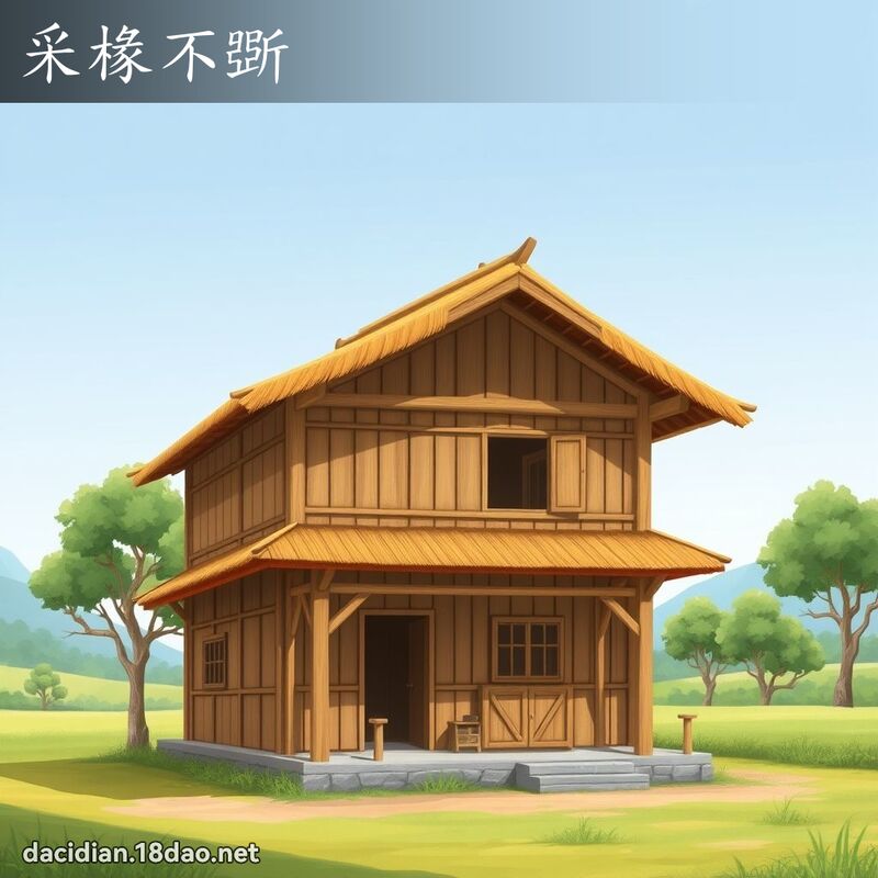 采椽不斲 - 国语大辞典配图