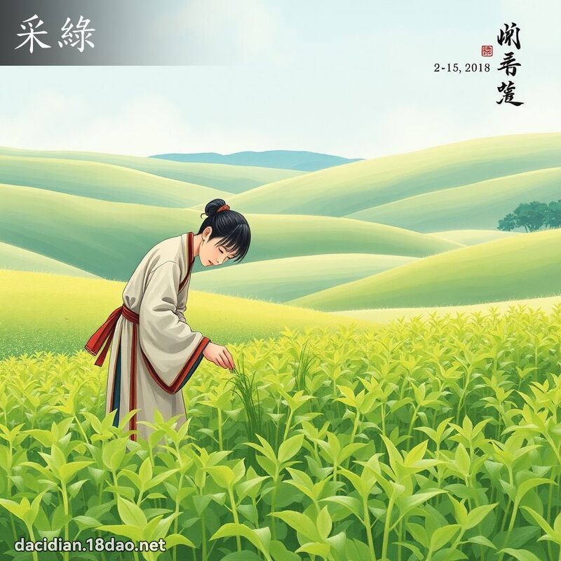 采绿 - 国语大辞典配图