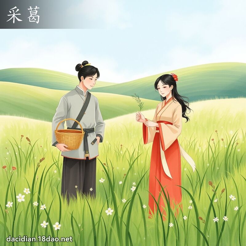 采葛 - 國語大辭典配圖