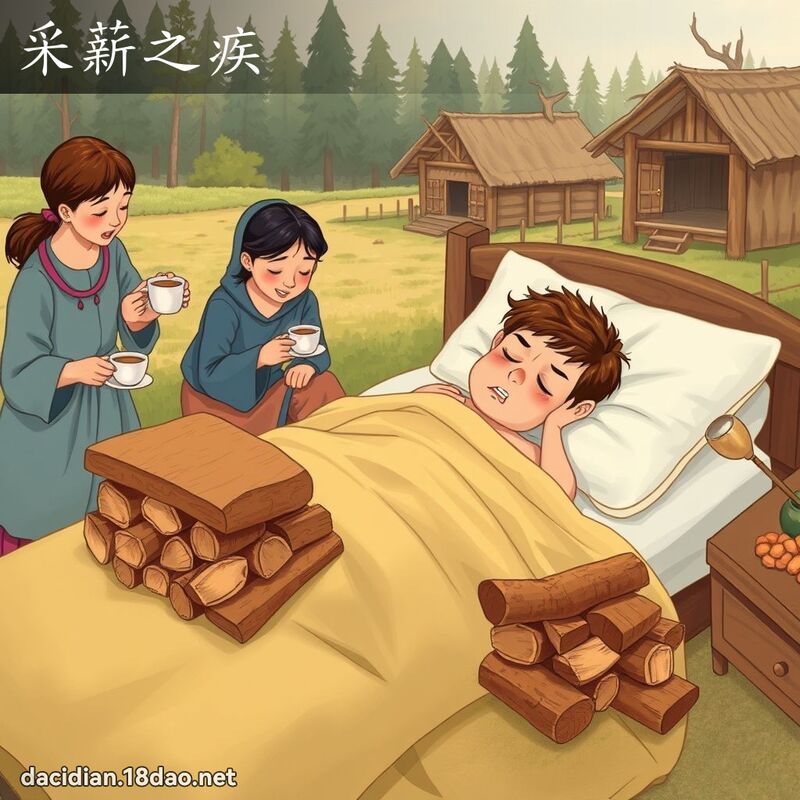 采薪之疾 - 國語大辭典配圖