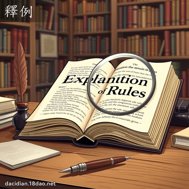 释例 - 国语大辞典配图