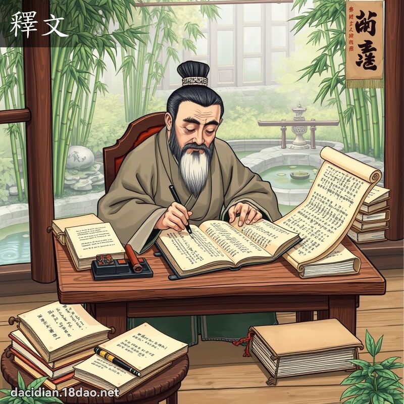釋文 - 國語大辭典配圖