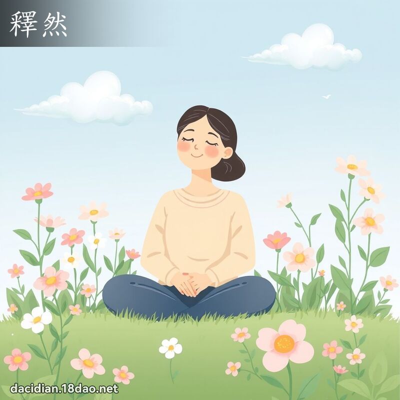 釋然 - 國語大辭典配圖