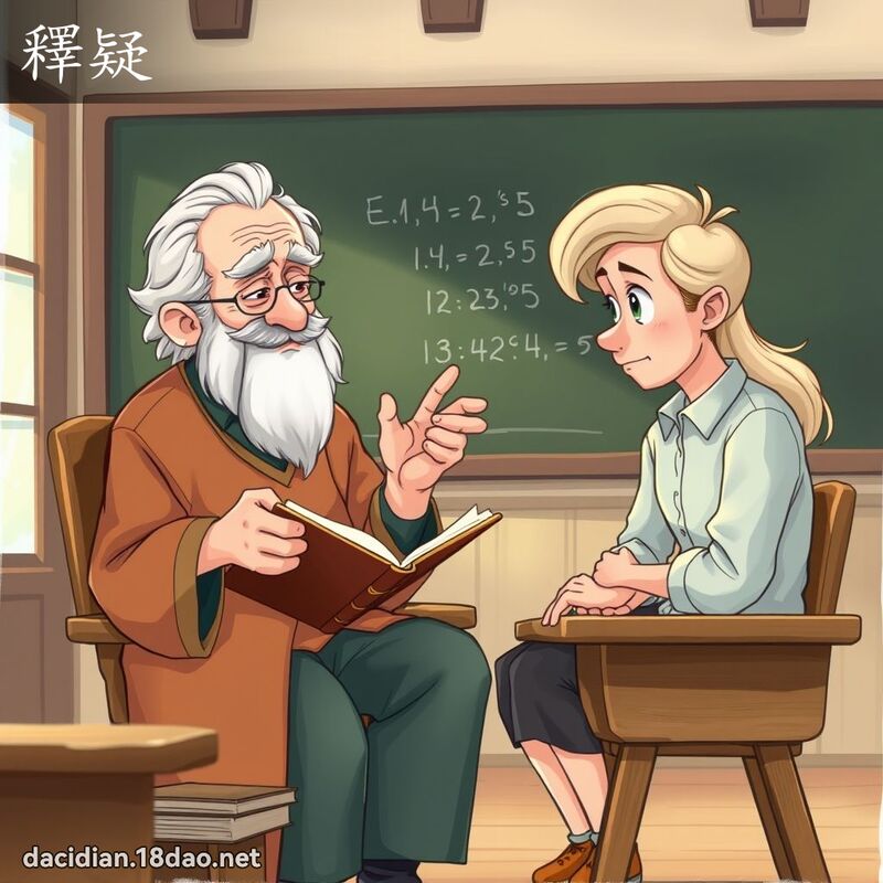 釋疑 - 國語大辭典配圖