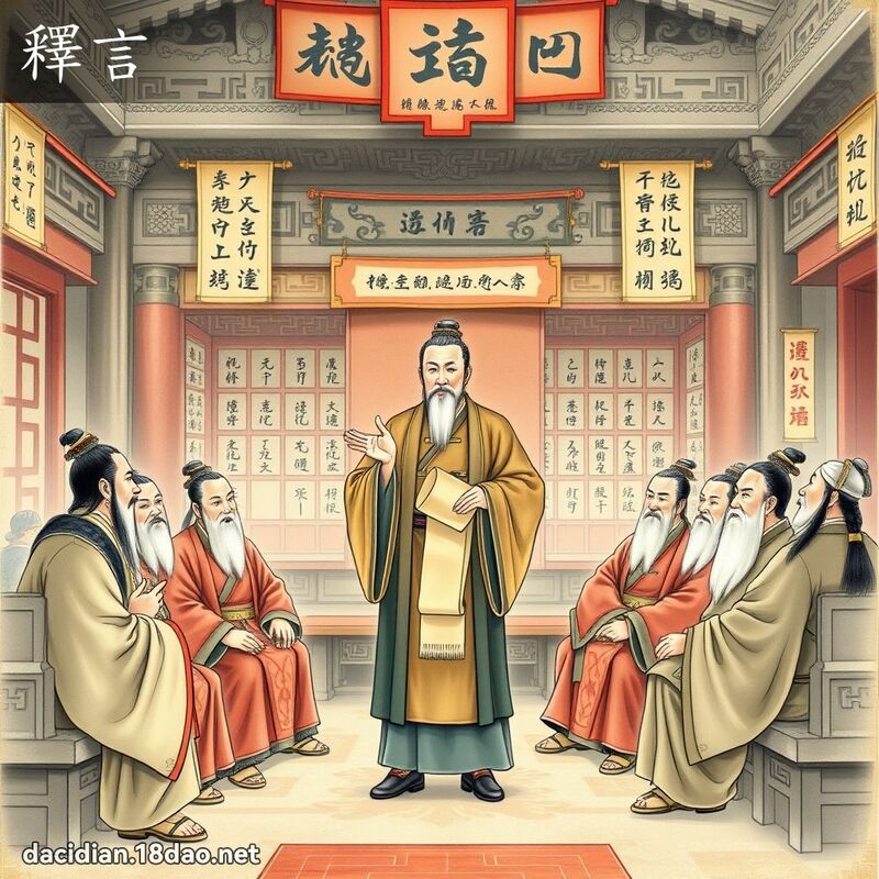 釋言 - 國語大辭典配圖