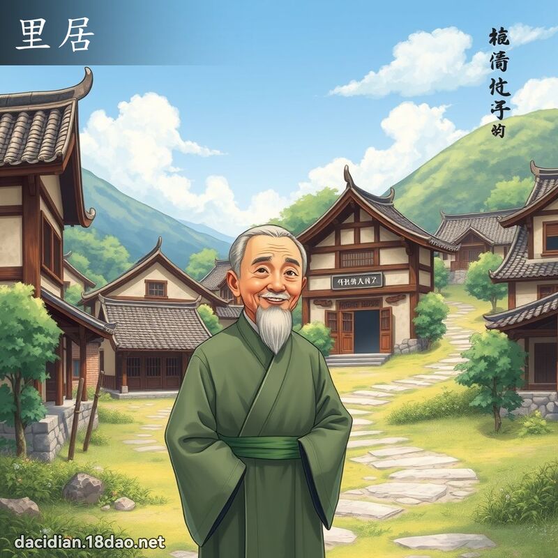 里居 - 国语大辞典配图
