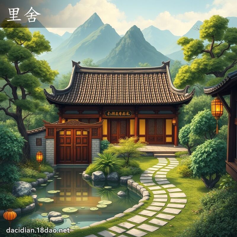 里舍 - 國語大辭典配圖
