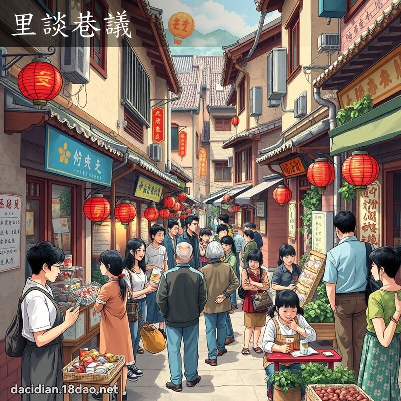 里談巷議 - 國語大辭典配圖