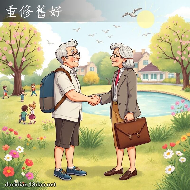 重修舊好 - 國語大辭典配圖