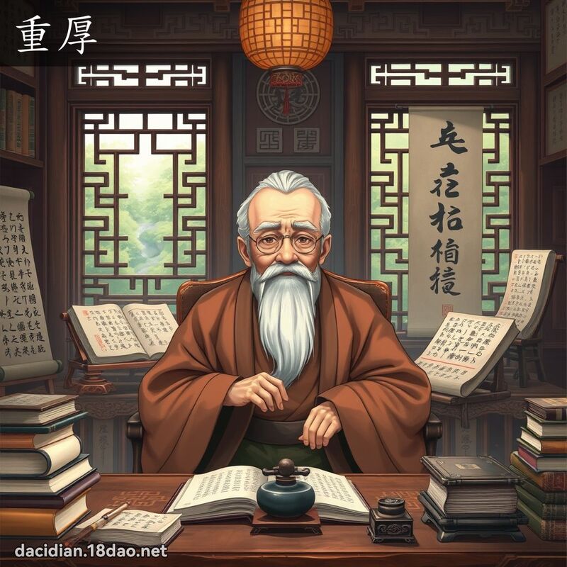 重厚 - 国语大辞典配图