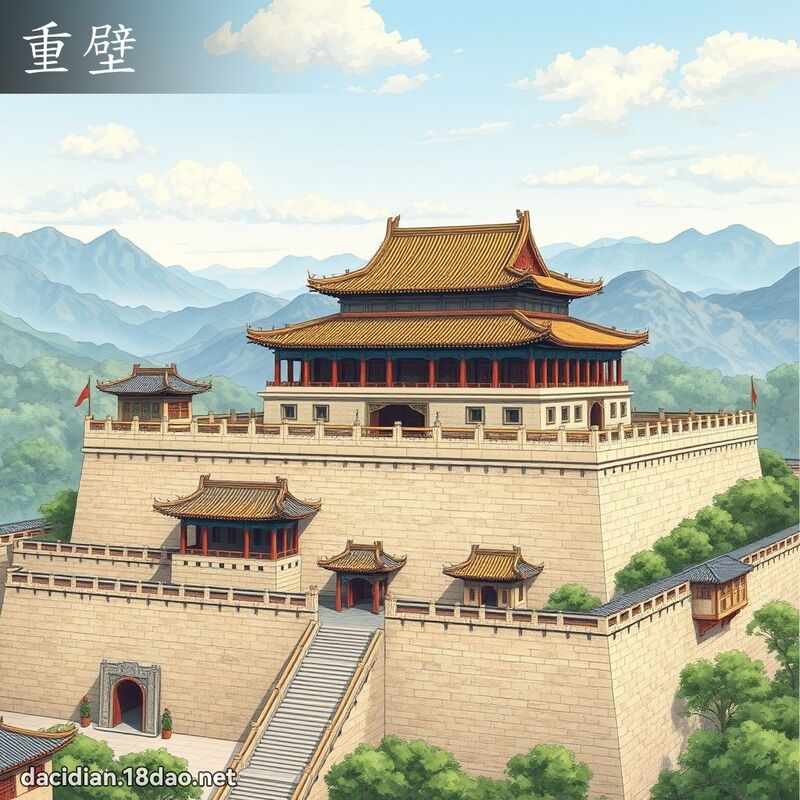 重壁 - 國語大辭典配圖