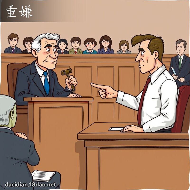 重嫌 - 国语大辞典配图