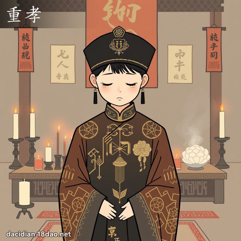 重孝 - 國語大辭典配圖