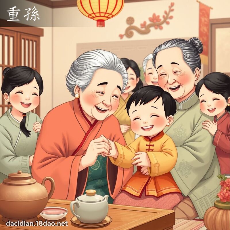 重孙 - 国语大辞典配图