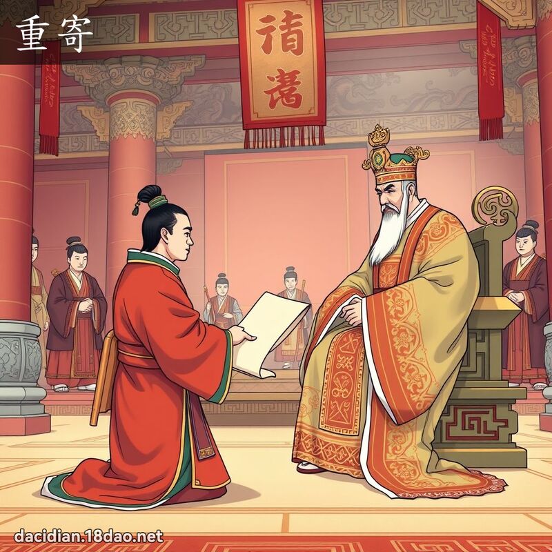 重寄 - 国语大辞典配图