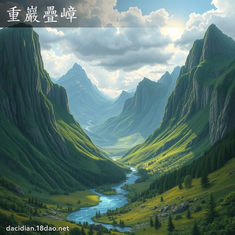 重巖疊嶂 - 國語大辭典配圖