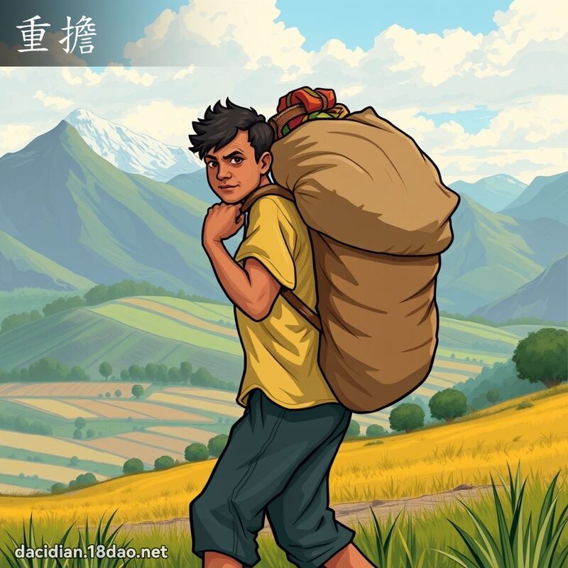 重担 - 国语大辞典配图