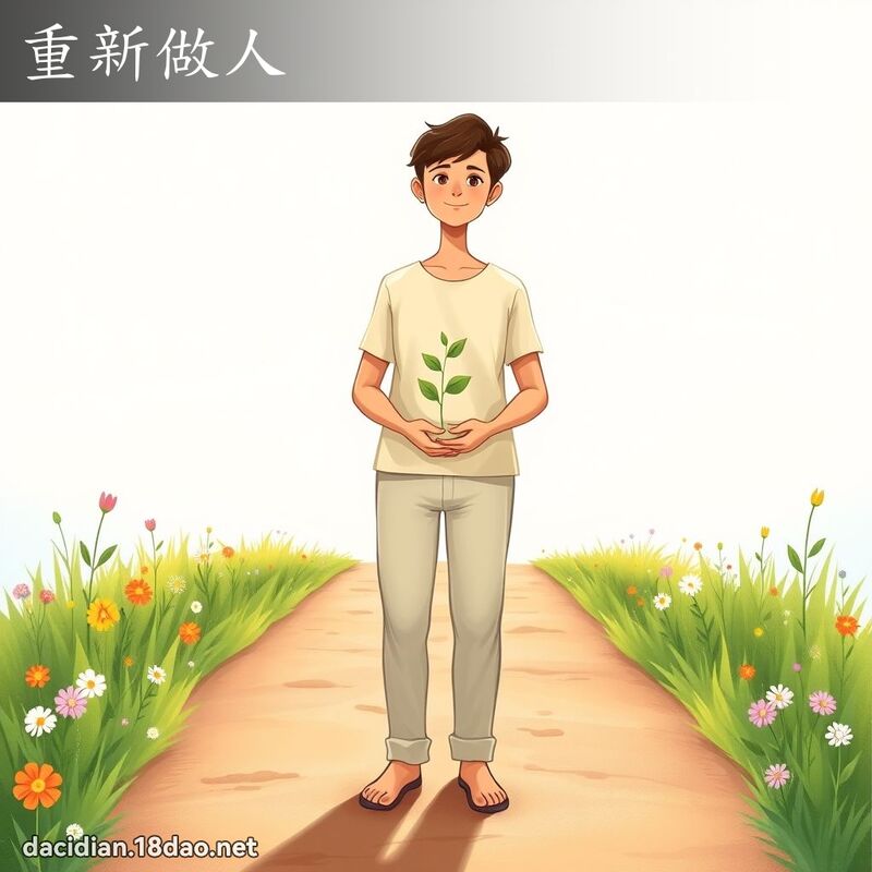 重新做人 - 國語大辭典配圖