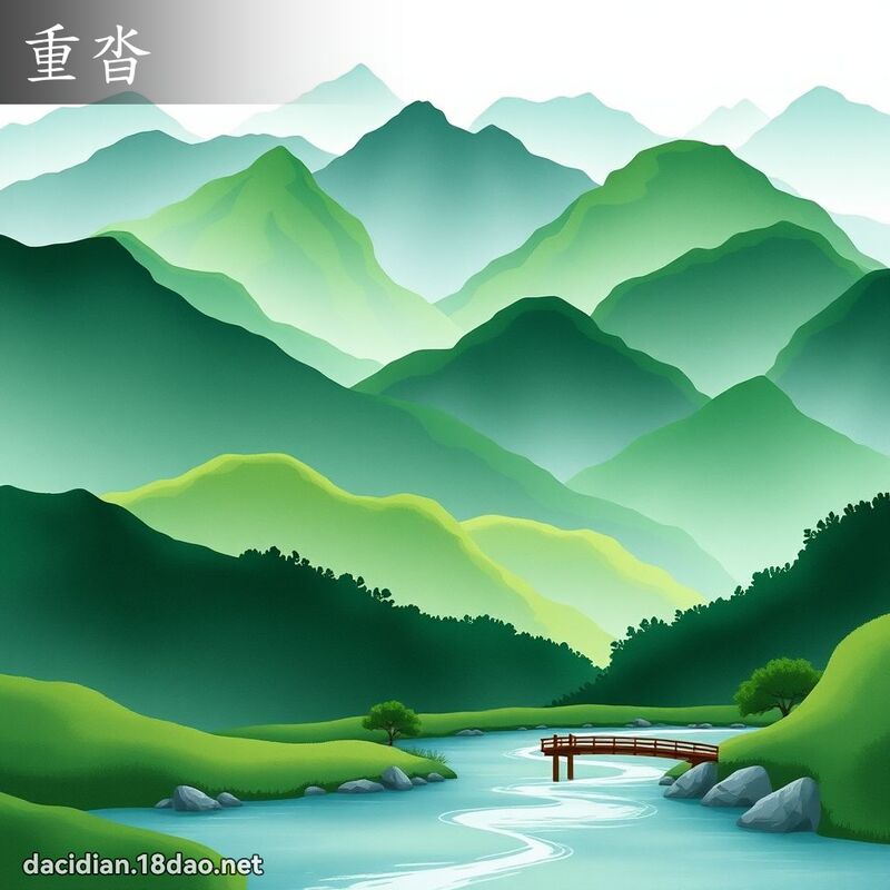 重沓 - 國語大辭典配圖