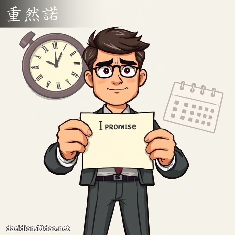 重然諾 - 國語大辭典配圖