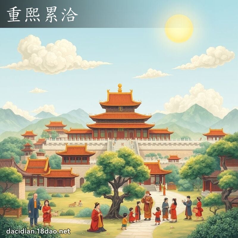 重熙累洽 - 國語大辭典配圖