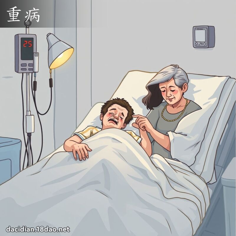 重病 - 國語大辭典配圖