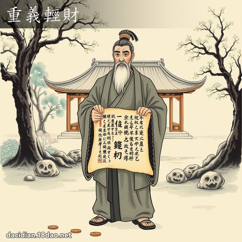 重義輕財 - 國語大辭典配圖