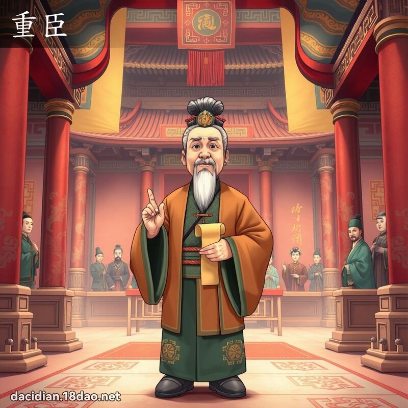 重臣 - 国语大辞典配图