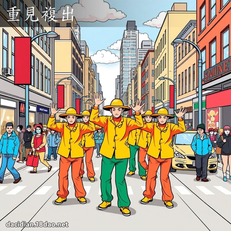 重见复出 - 国语大辞典配图