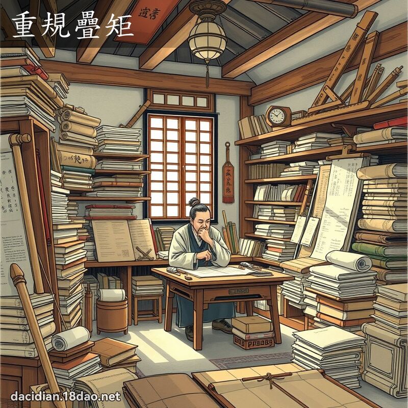 重規疊矩 - 國語大辭典配圖