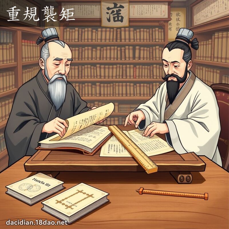 重規襲矩 - 國語大辭典配圖