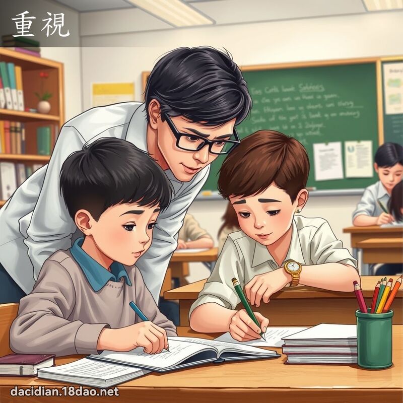 重視 - 國語大辭典配圖