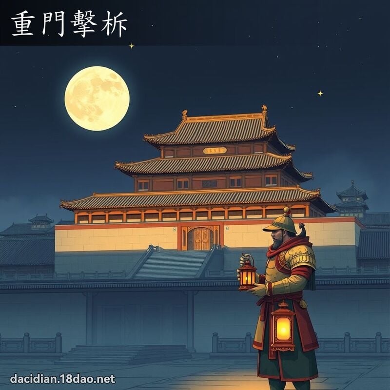 重門擊柝 - 國語大辭典配圖