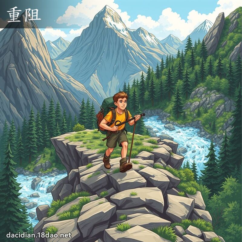重阻 - 國語大辭典配圖