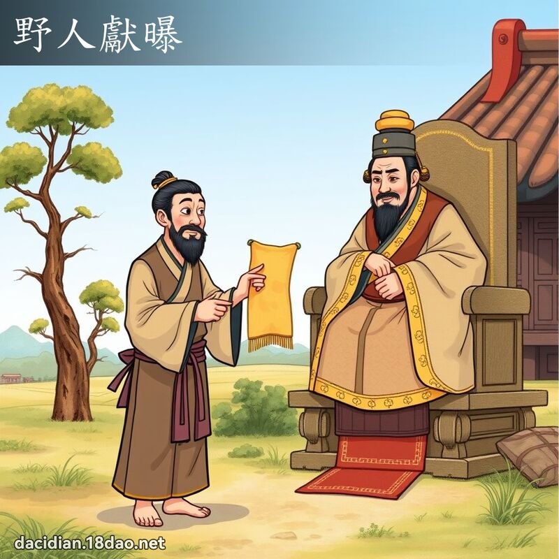 野人獻曝 - 國語大辭典配圖