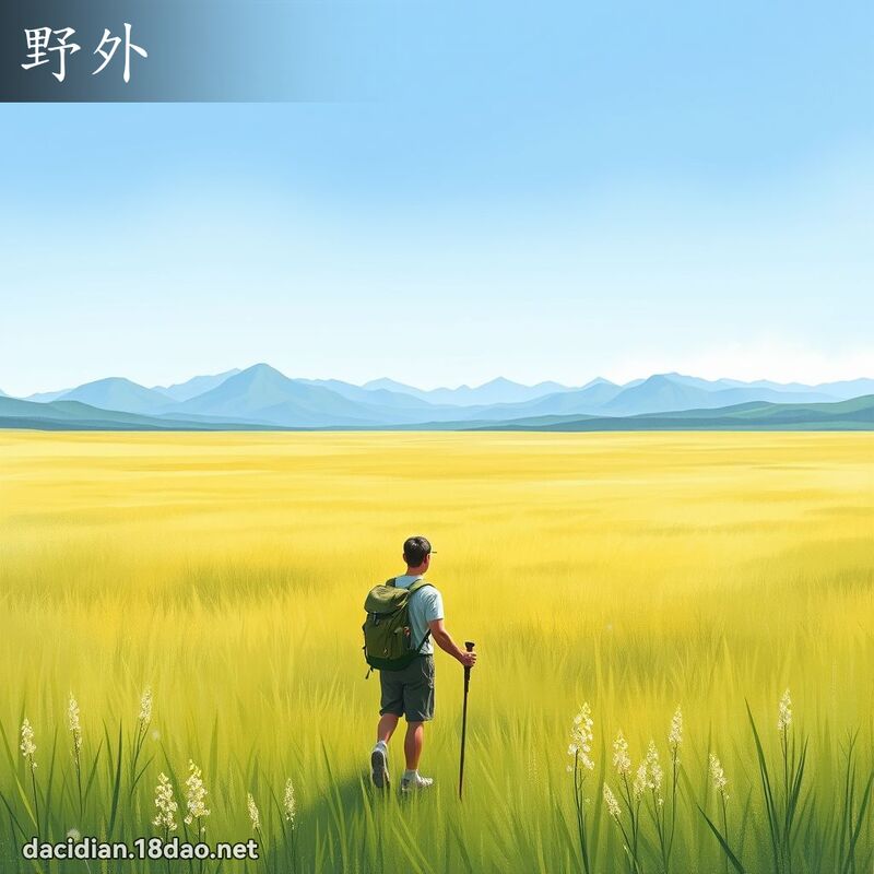 野外 - 国语大辞典配图