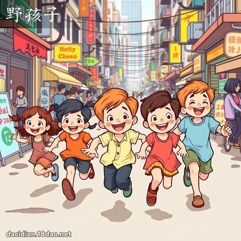 野孩子 - 国语大辞典配图