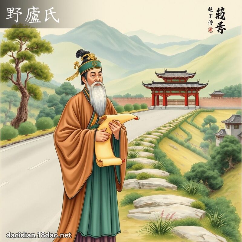 野庐氏 - 国语大辞典配图