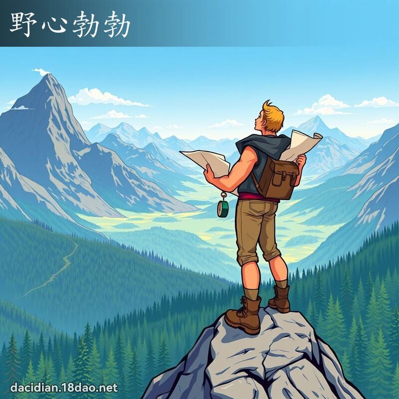 野心勃勃 - 國語大辭典配圖