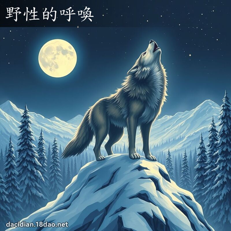 野性的呼喚 - 國語大辭典配圖