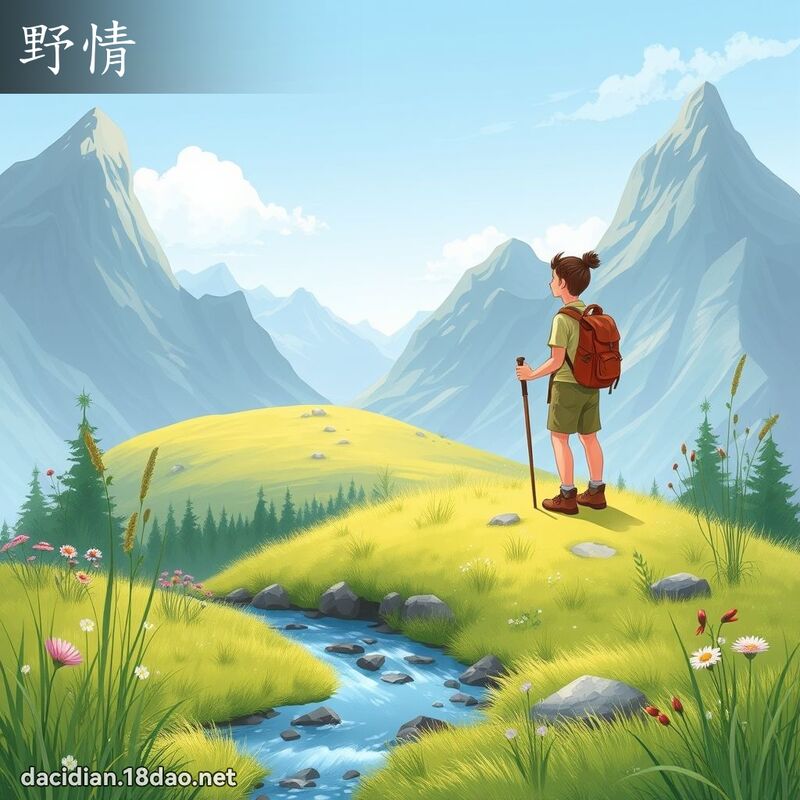 野情 - 國語大辭典配圖
