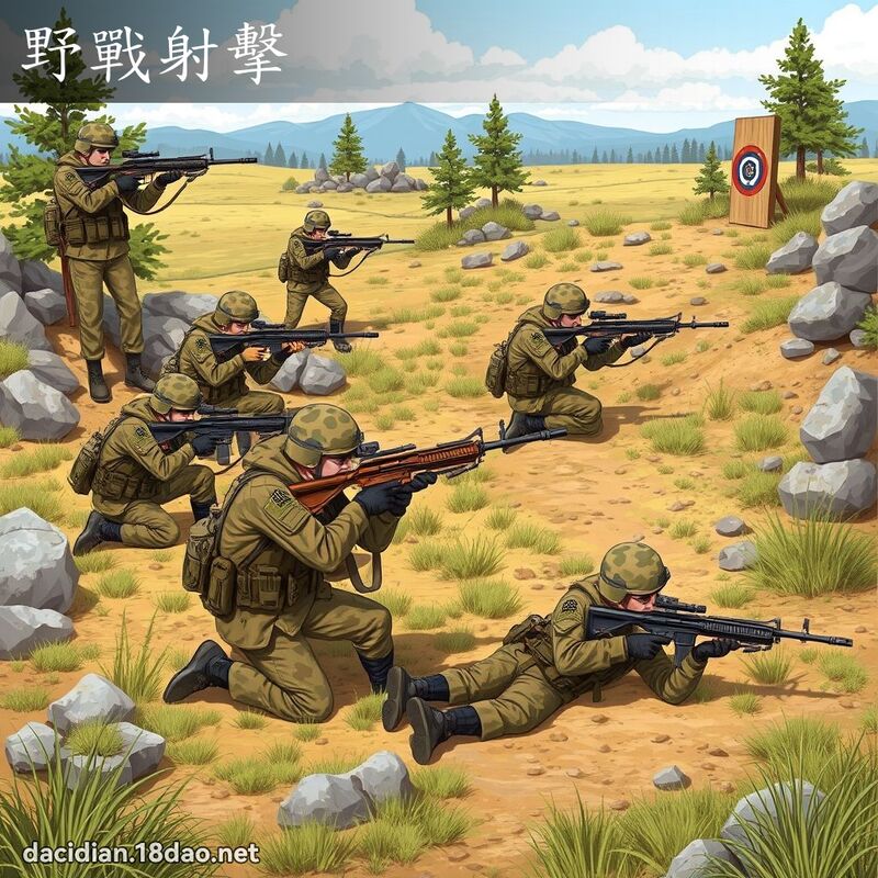 野戰射擊 - 國語大辭典配圖