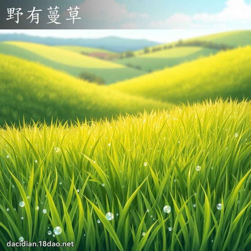 野有蔓草 - 国语大辞典配图