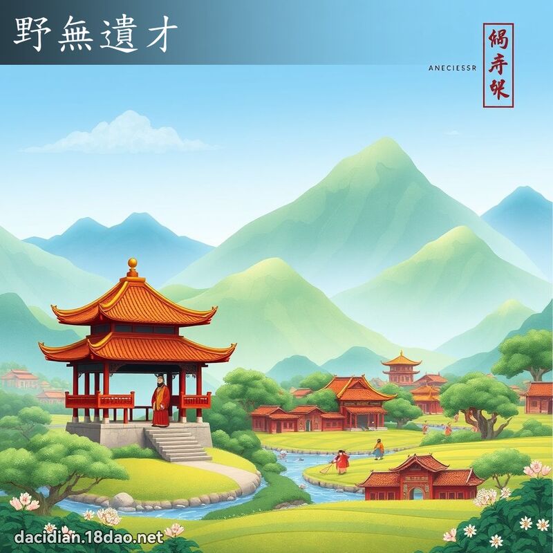 野無遺才 - 國語大辭典配圖