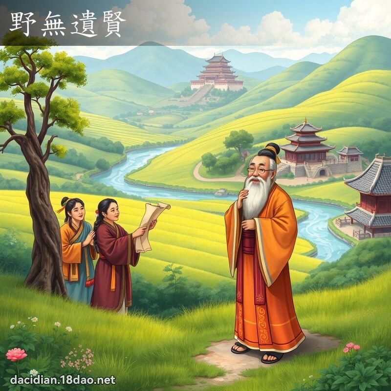 野无遗贤 - 国语大辞典配图