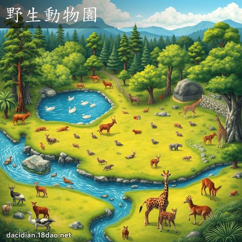 野生動物園 - 國語大辭典配圖