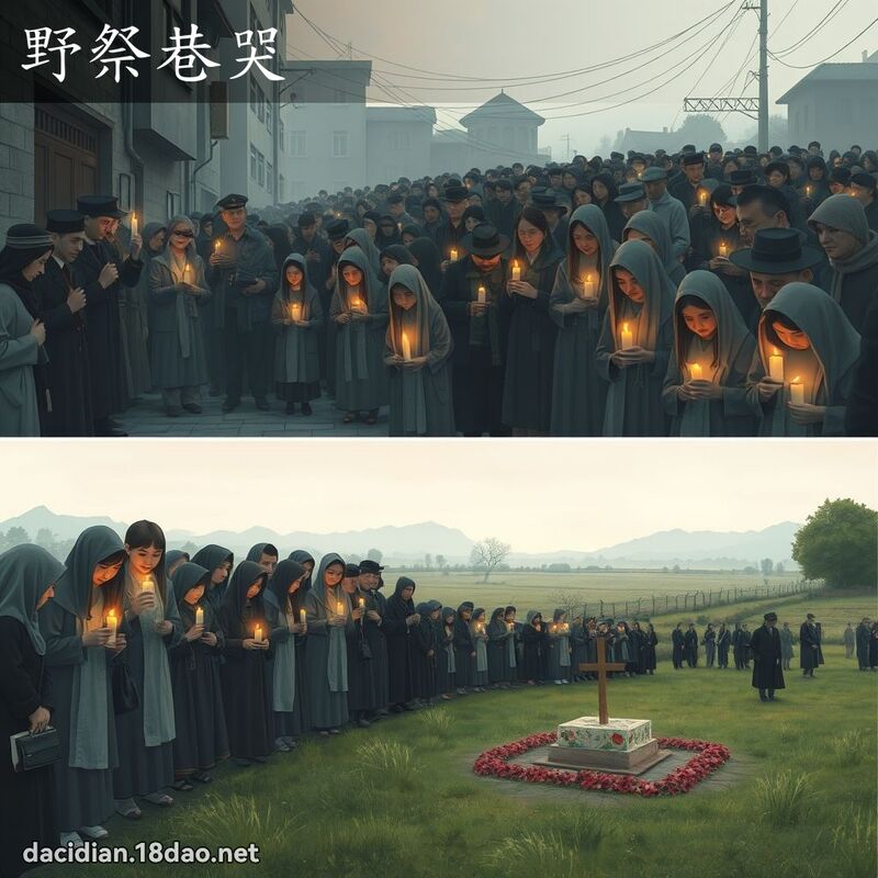 野祭巷哭 - 国语大辞典配图